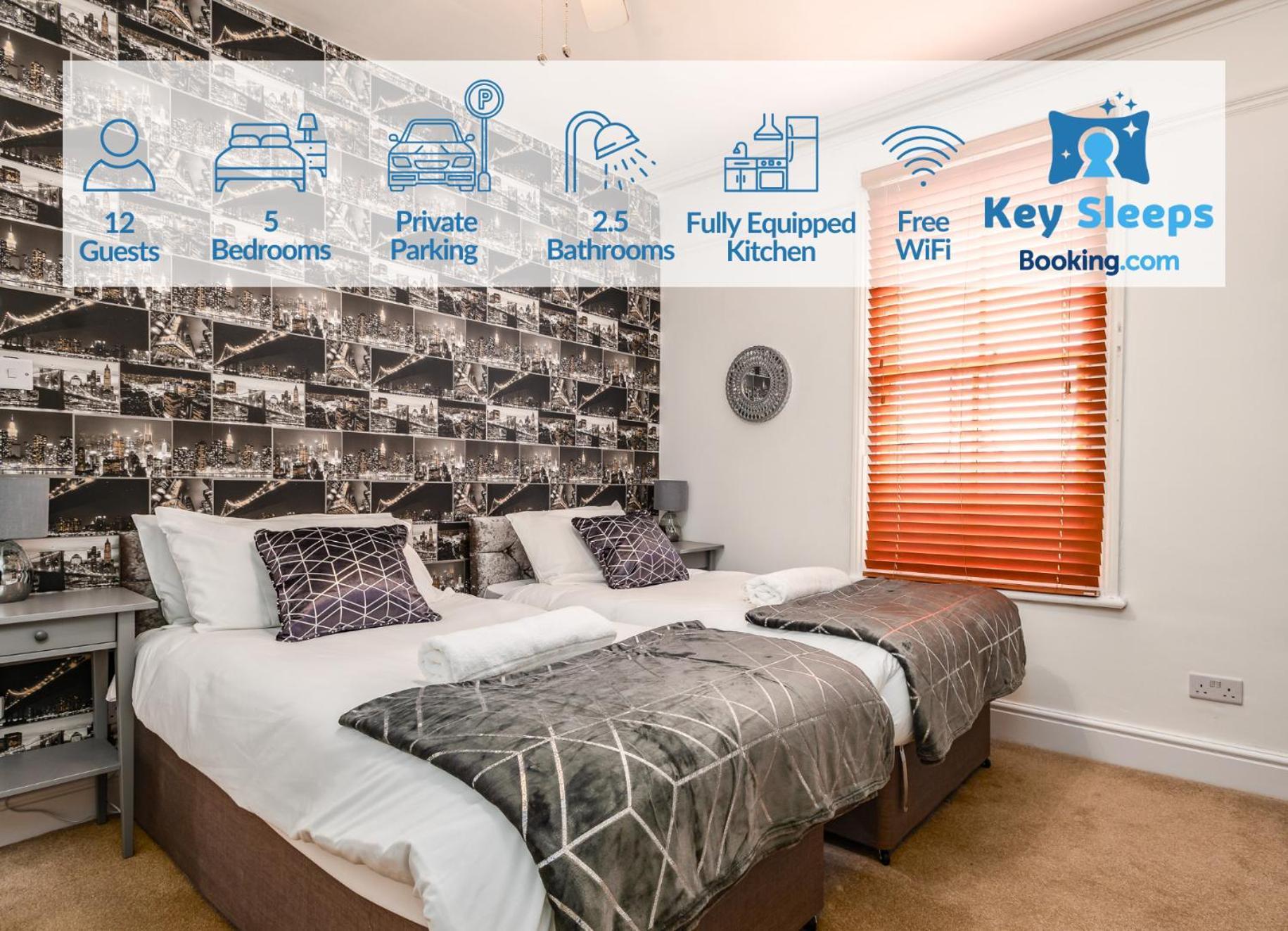Spacious Contractor House For Large Groups - Private Parking Northampton Exteriör bild